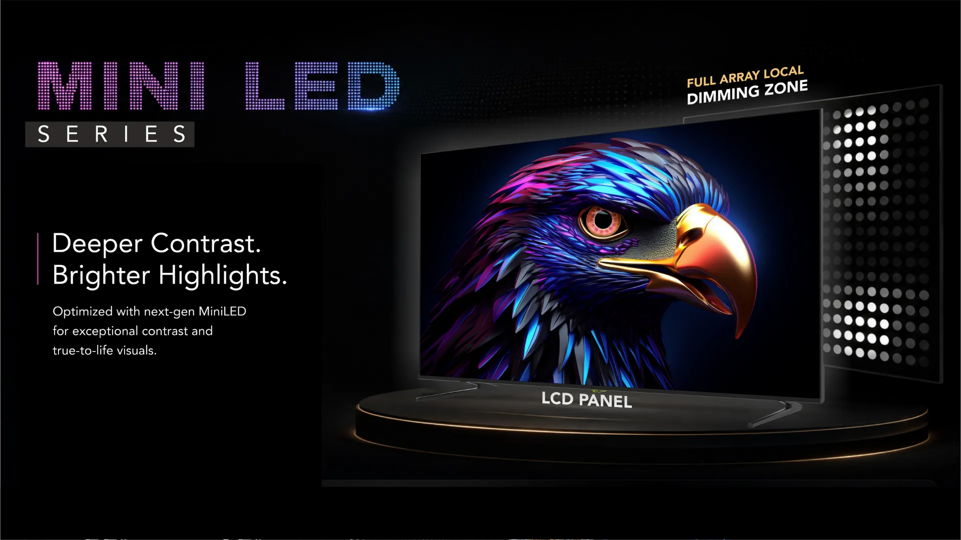 Videotex Mini LED TV overview banner